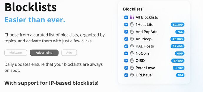 Little Snitch blocklists