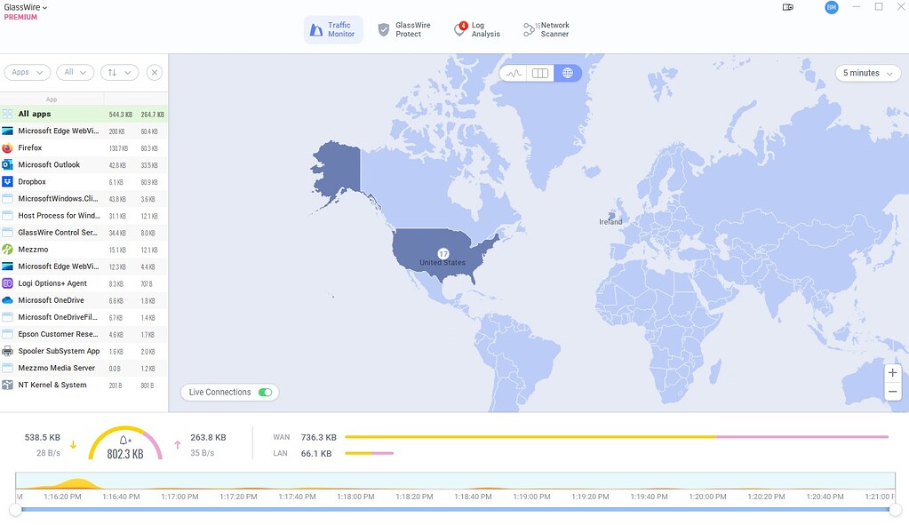 Live Connections Map - How-To - GlassWire Internet Security Forum